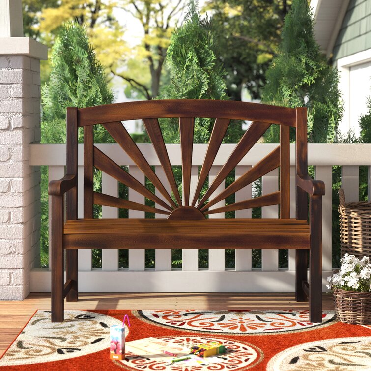 Acacia wood garden outlet bench